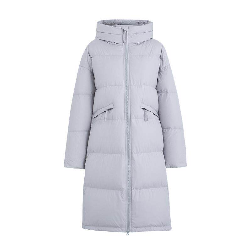 雪中飞2022反季新品潮流女式连帽中长款大廓形保暖防寒羽绒服