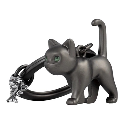 鱼骨猫合金钥匙扣包包挂件 比利时metalmorphose原创可爱女生礼物