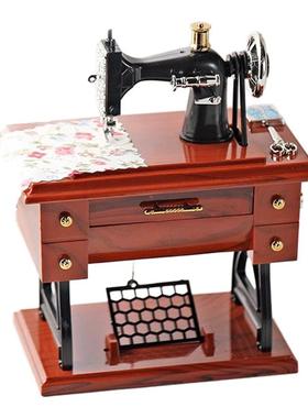 老上海小摆件缝纫机自行车模型