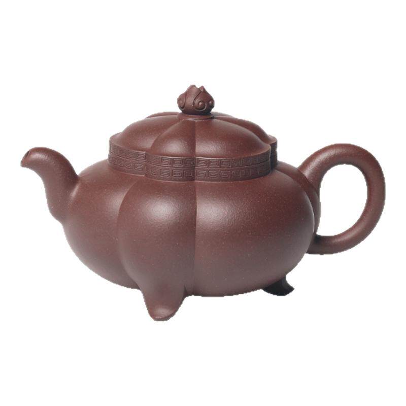 宜兴纯手工原矿云鼎如意紫砂茶壶