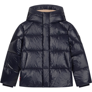 暇步士童装儿童羽绒服2025冬季新款男童简洁保暖女童休闲加厚外套