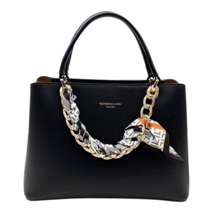 SEOSEOO/九州袋鼠女包正品2025新款时尚气质链条丝巾手提包761196