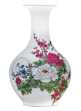 景德镇陶瓷器摆件花瓶插花装饰品