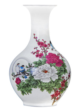 景德镇陶瓷器摆件花瓶插花装饰品