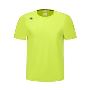 DESCENTE迪桑特RUNNING系列跑步运动健身男士短袖针织衫