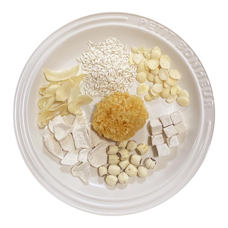 杏仁七白饮原材料养生去黄润白