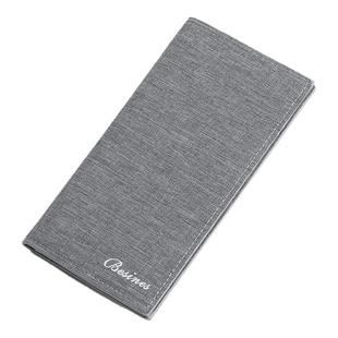 男士帆布长款钞票钱包学生青年个性钱夹休闲随身带多卡位男款卡包