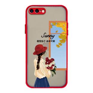 适用苹果8plus手机壳7plus女2024新款网红时尚潮iPhone8plus防摔全包边8p保护套7p软硅胶磨砂硬壳ins风带挂绳