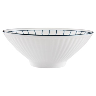 日系小鱼系列斗笠碗复古风格泡面碗高颜值简约米饭碗家用创意汤碗