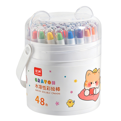 蜡笔不脏手油画棒水溶性彩绘棒
