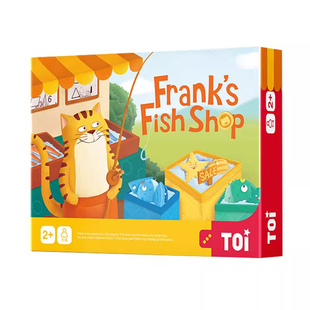 TOI弗兰克鱼铺3D剧场版钓鱼桌面游戏儿童益智玩具男女孩早教2岁+