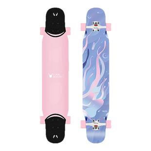 迈卡龙长板滑板刷街女板公路喵板青少年专业大舞板男女生成人通用