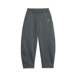 【恒温暖皮】BD健美站加绒加厚重磅弯刀裤男大码宽松保暖运动长裤