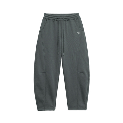 宽松保暖摇粒绒弯刀裤