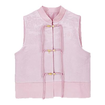 Aesomino/衣莎美诺马夹粉色Y635C8623