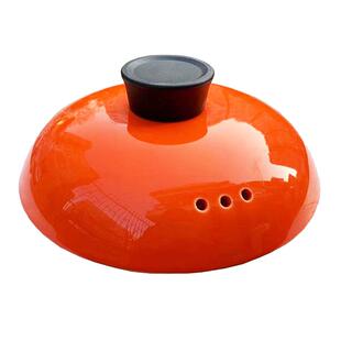 黄色彩色砂锅盖配件陶瓷紫砂锅盖粉橙色彩盖汤奶锅炖锅盖子汤煲盖