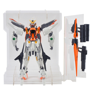 主天使高达MG万Kyrios爆甲1/100代旋转GN003透明悬浮支架展示盒