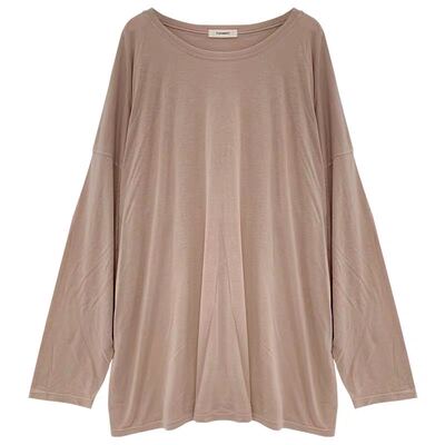 长袖慵懒风薄款莫代尔女T恤