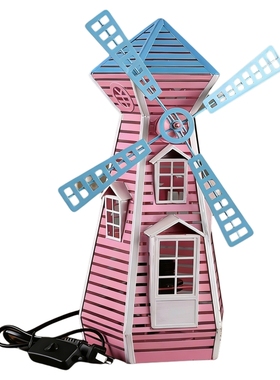 复古怀旧风车壁灯模型装饰摆件