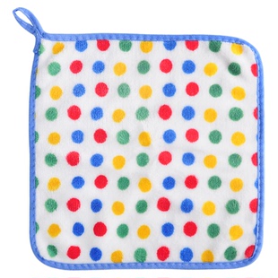 家用不易掉毛圆点抹布厨房清洁洗碗布不易沾油吸水保洁毛巾百洁布