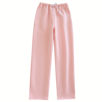 长裤空气层夹棉女纯棉加厚保暖