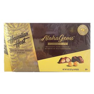 美国进口HawaiianHost夏威夷果仁牛奶巧克力142g坚果夹心盒装年货