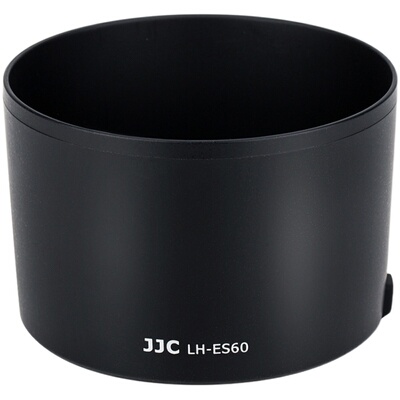 JJC适用佳能ES-60遮光罩EF-M 32mm f1.4 stm镜头保护罩微单M200 M50II M6II M10 M3 M100相机配件43mm黑色
