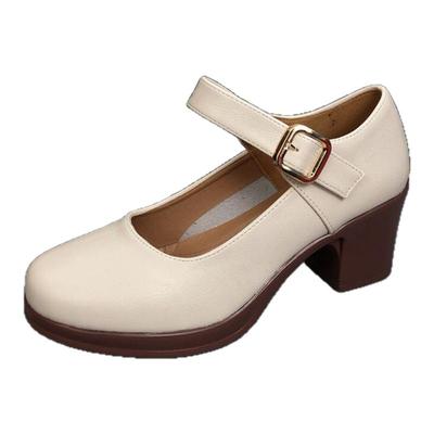 新中式玛丽珍鞋轻便高跟鞋