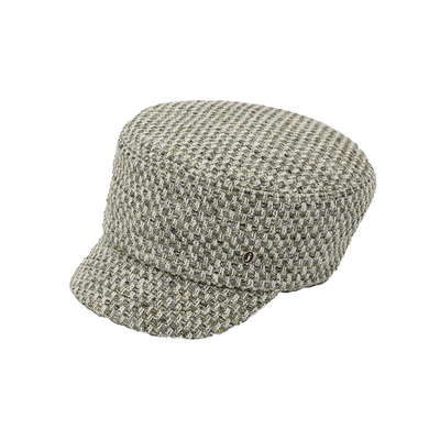 JOJOKUR 复古老钱风横纹绒马术帽增高颅顶高级感透气遮阳骑士帽