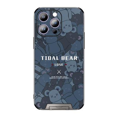 适用带隐形支架苹果防摔手机壳