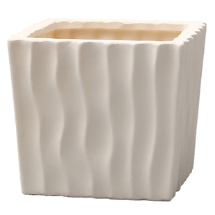 素烧胚造型陶土花盆透气白陶自吸水粗陶瓷器盆栽蝴蝶兰花绿萝带托