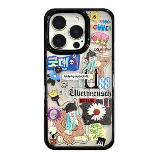 由里公园ins小众潮酷涂鸦雏菊GD权志龙15适用16pro苹果16ProMax手机壳iPhone16全包14新款14Promax保护套13女