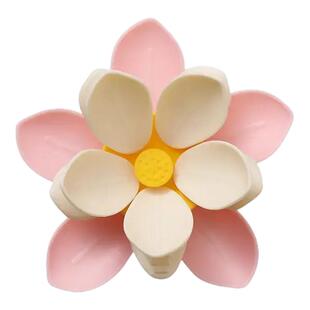 荷花双层磁吸封口夹防潮零食密封夹强力磁吸冰箱贴调料花瓣小夹子