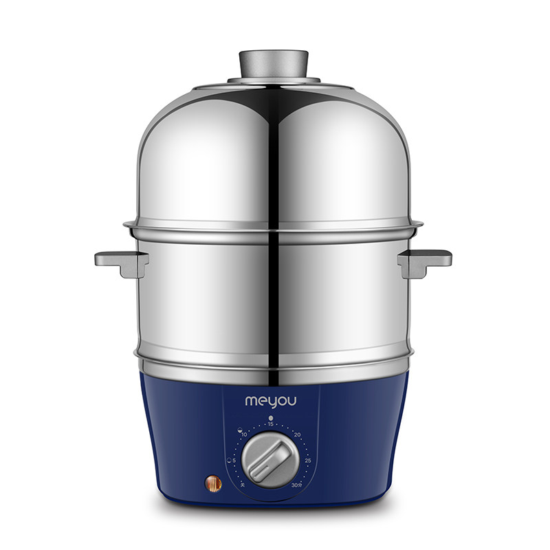 名友不锈钢定时蒸蛋器煮蛋器自动断电家用小型多功能早餐机神器