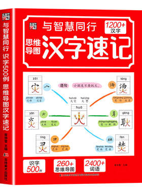 思维导图汉字速记1200字认字识字