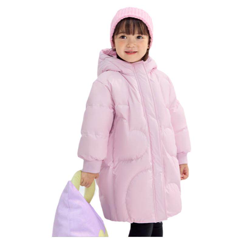巴拉巴拉羽绒服女童中长款外套潮