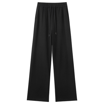 直筒裤女2025新款小个子阔腿裤子