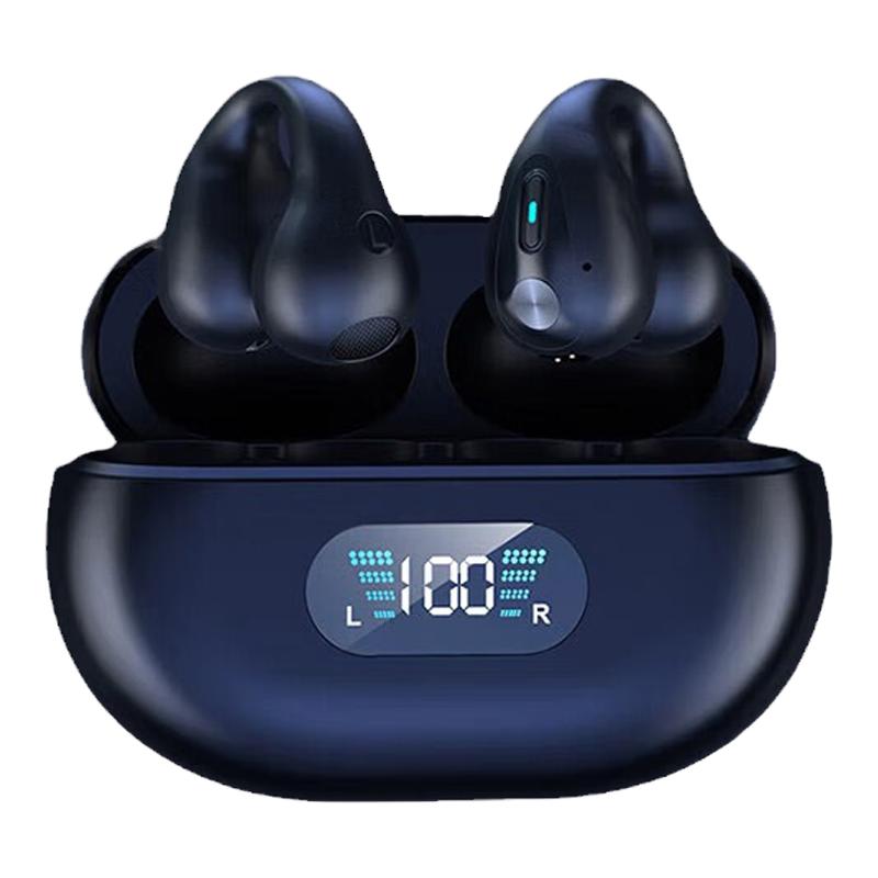 德国巴赫无线蓝牙耳机双耳耳夹式不入耳式降噪高音质重低音Q80