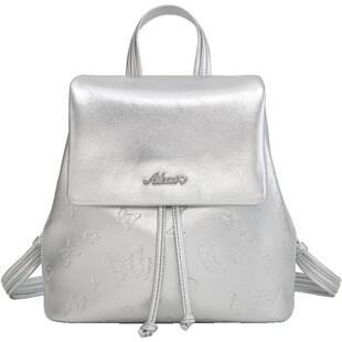 爱路喜包包女款小众高级感银色双肩包韩版上班通勤日常出游小背包