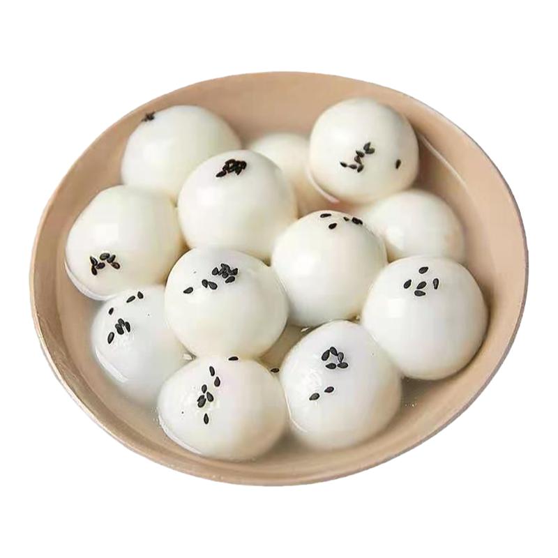 宁波风味汤团糯米元宵黑芝麻水磨大汤圆早餐速食半成品甜点大圆子