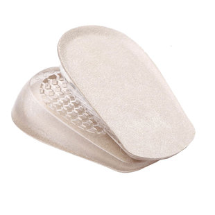 隐形内增高鞋垫半垫可黏贴式运动鞋垫柔软减震肤色黑色透明男女士