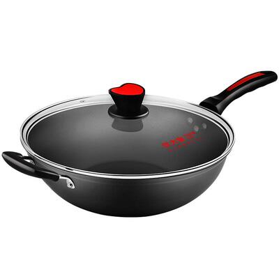 炊大皇无油烟家用不粘炒锅34cm