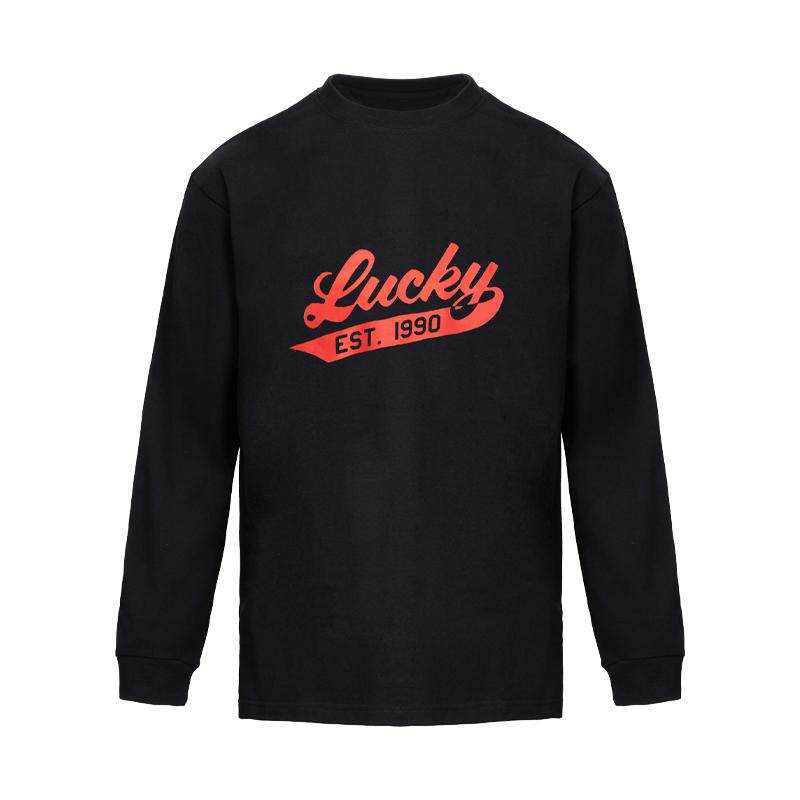 LuckyBrand复古印花长袖T恤