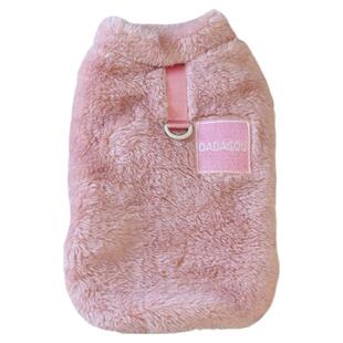 小狗衣服秋冬装五色拉环保暖绒衣猫咪宠物衣服秋季比熊泰迪狗衣服