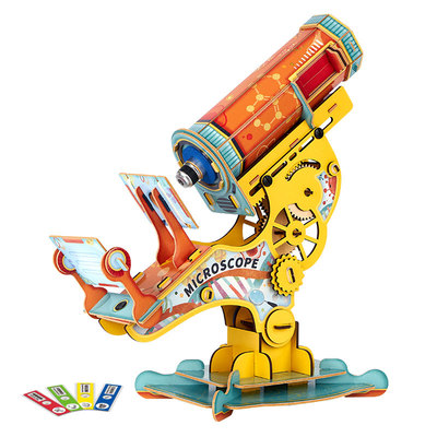 国家地理万物之谜科普玩具儿童节日礼物科学实验显微镜DIY组装