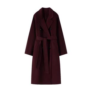 N°28【人生大衣】-羊绒版！ 双面呢大衣女士秋冬中长款毛呢外套