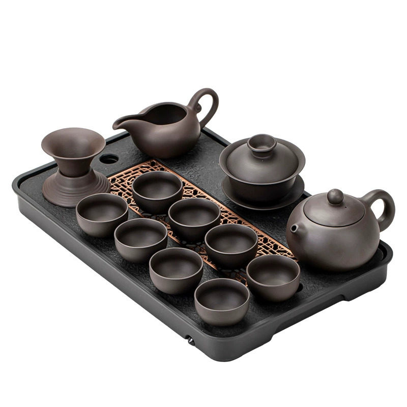 手工紫砂功夫茶具一壶六杯公道