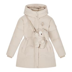 【送挎包】波司登儿童羽绒服女童外套中长款收腰舒适2025新款保暖