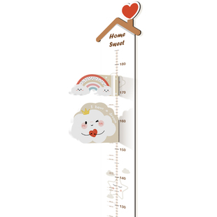 北欧简约身高测量仪墙贴超宽磁吸精准不伤墙儿童身高尺神器宝宝