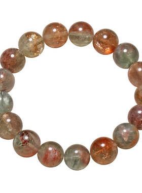 天然共生阿鲁沙长石手链饰品礼物